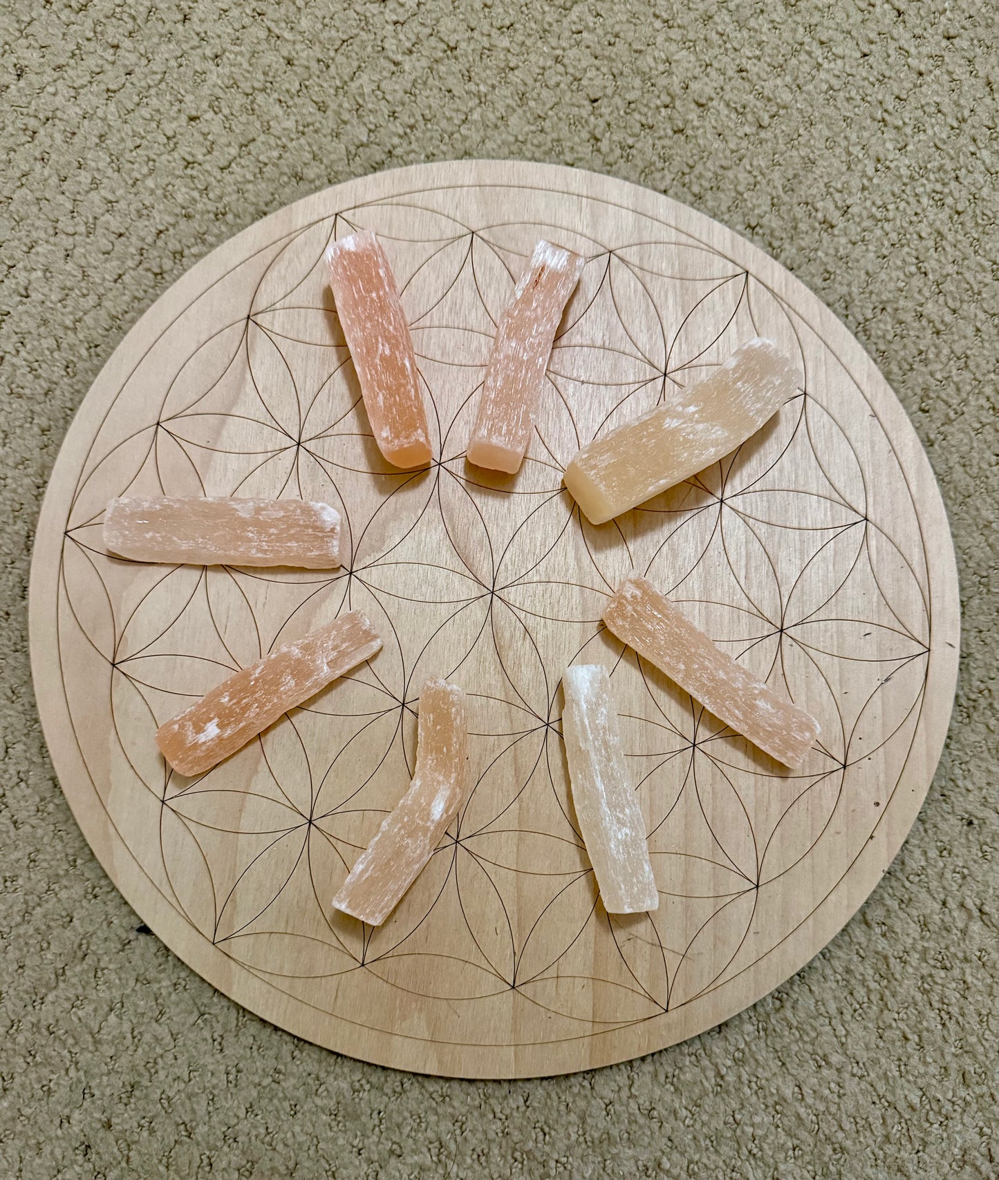 Peach Selenite Sticks